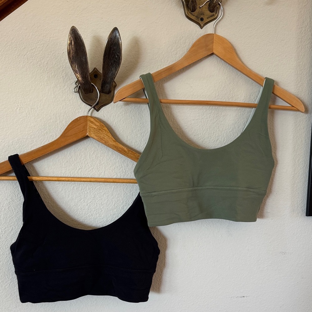 lululemon athletica Black and Olive Sports Bras